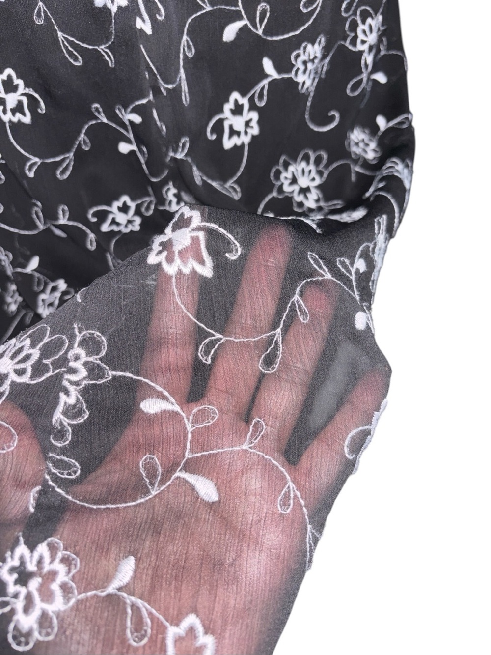 DKNY Floral Midi Dress w/ White Bloom Print, P2P:21.5”, L:46”, NWT, RT $129 - Picture 10 of 13